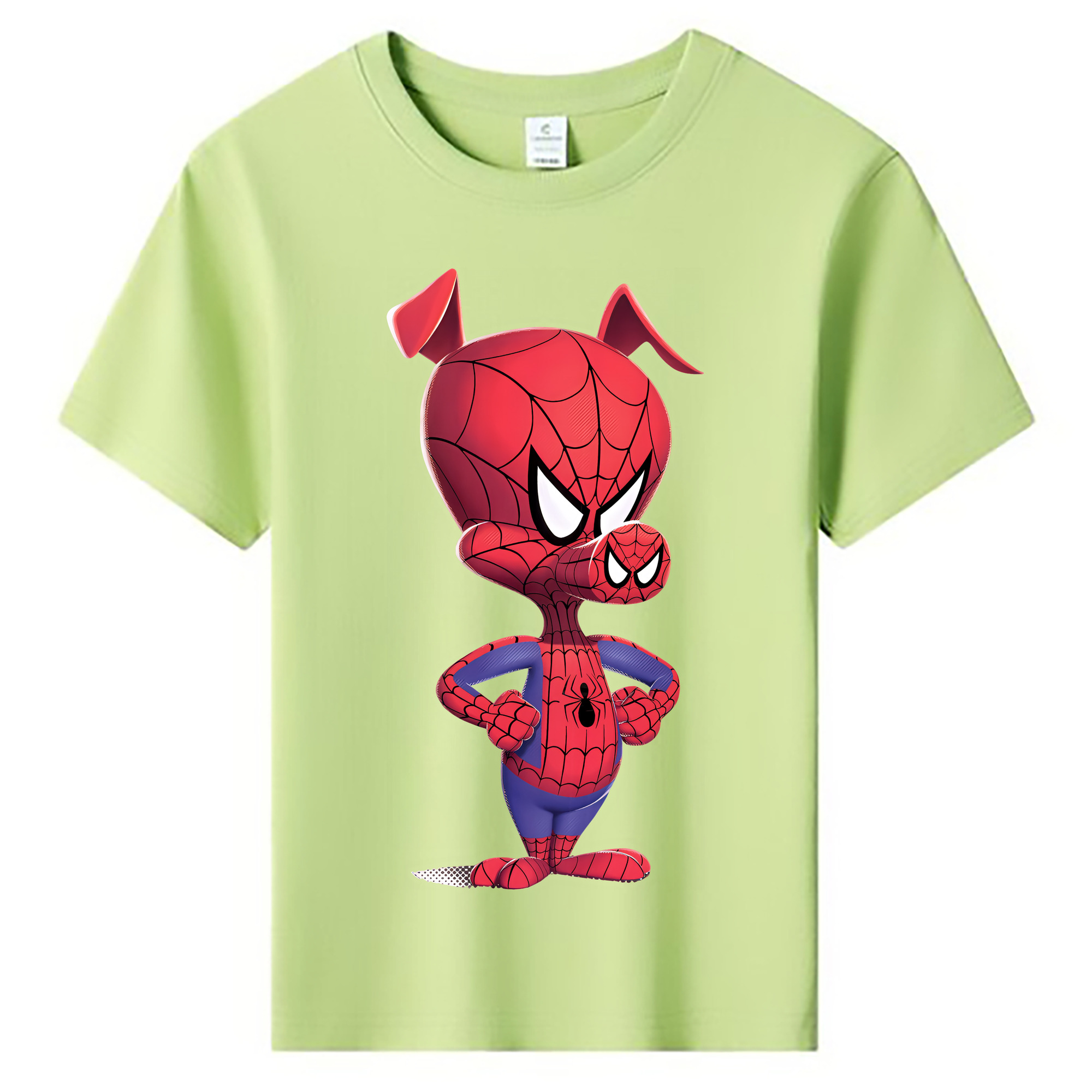 （画像用） Spider Man スパイダーマン 綿100％キッズTシャツ（フロントプリント）